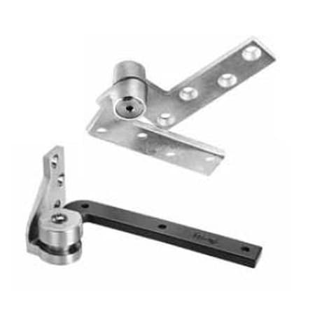 Rixson 117143RH Right Hand 3/4 Offset Jamb Mount Hung Pivot Set with 180 Top Pivot Bright Brass 11714605RH